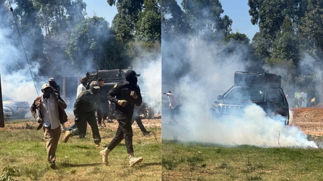 Gachagua Teargassed As Police Disrupt Church Service in Nyeri