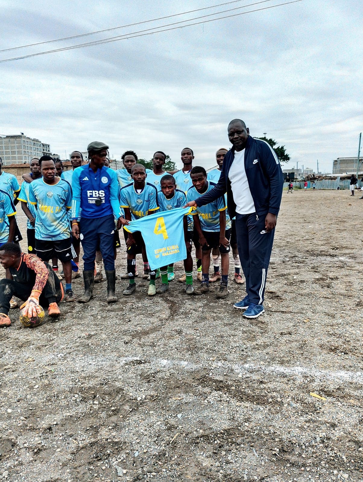 Makadara comes alive as incoming MP Edwin Kuria joins Mukuru Derby football match