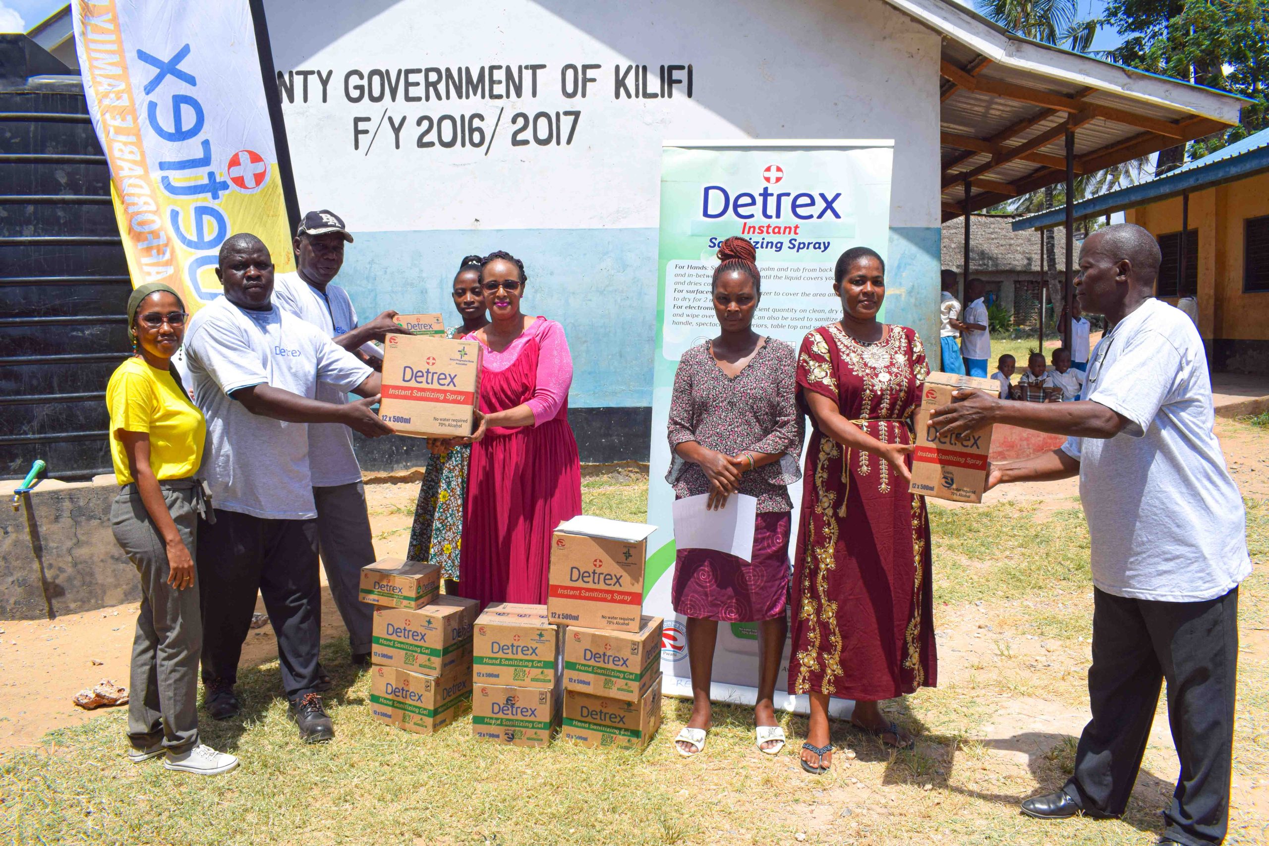 Pwani Oil Donates Sanitizers to Students in Kilifi to Fight Red Eye Disease
